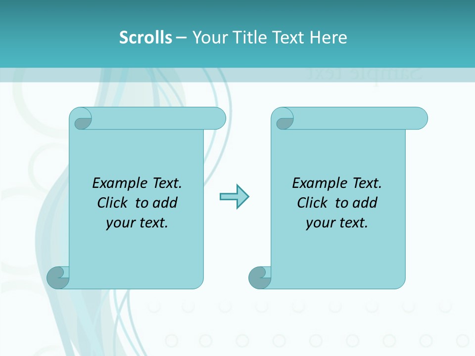 Message Blue Lined PowerPoint Template