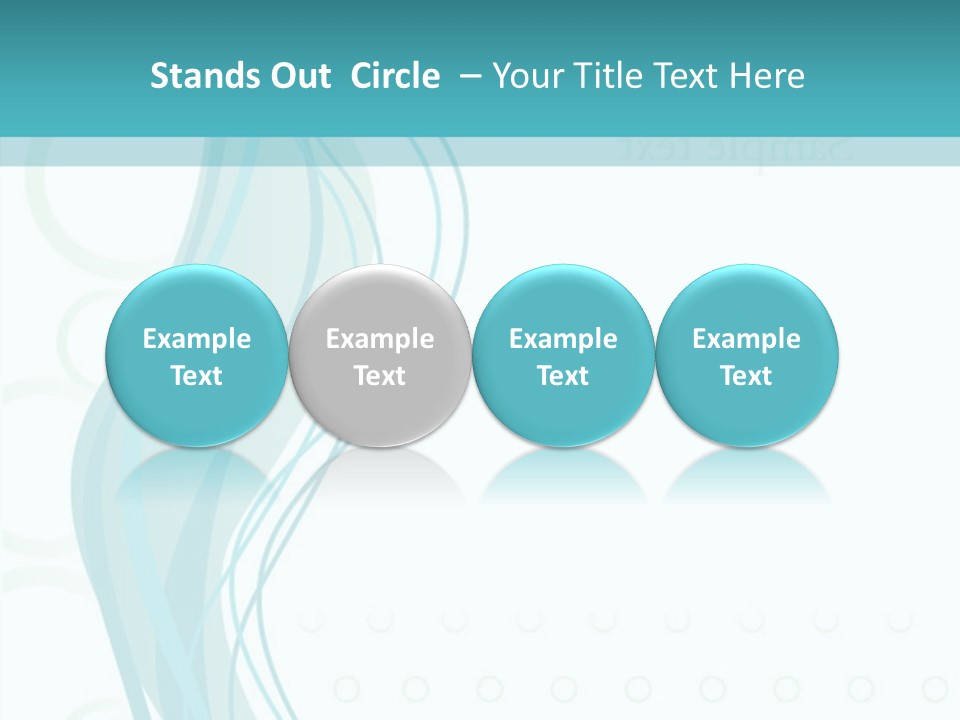 Message Blue Lined PowerPoint Template