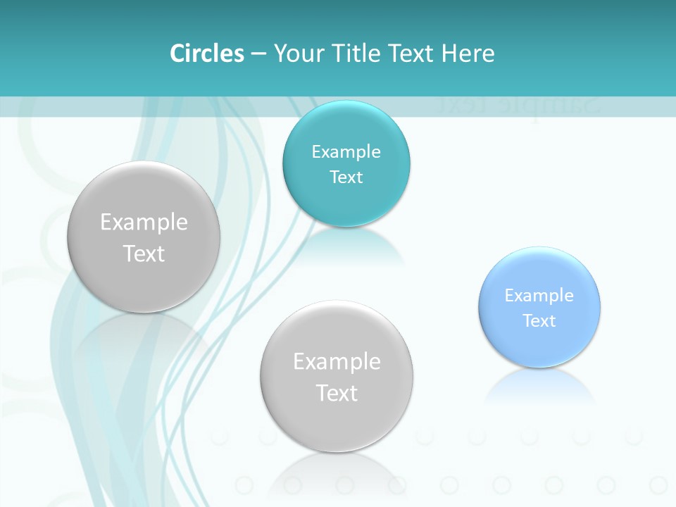 Message Blue Lined PowerPoint Template