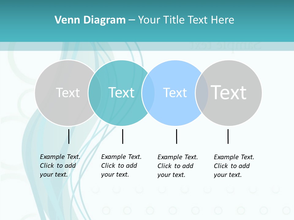Message Blue Lined PowerPoint Template