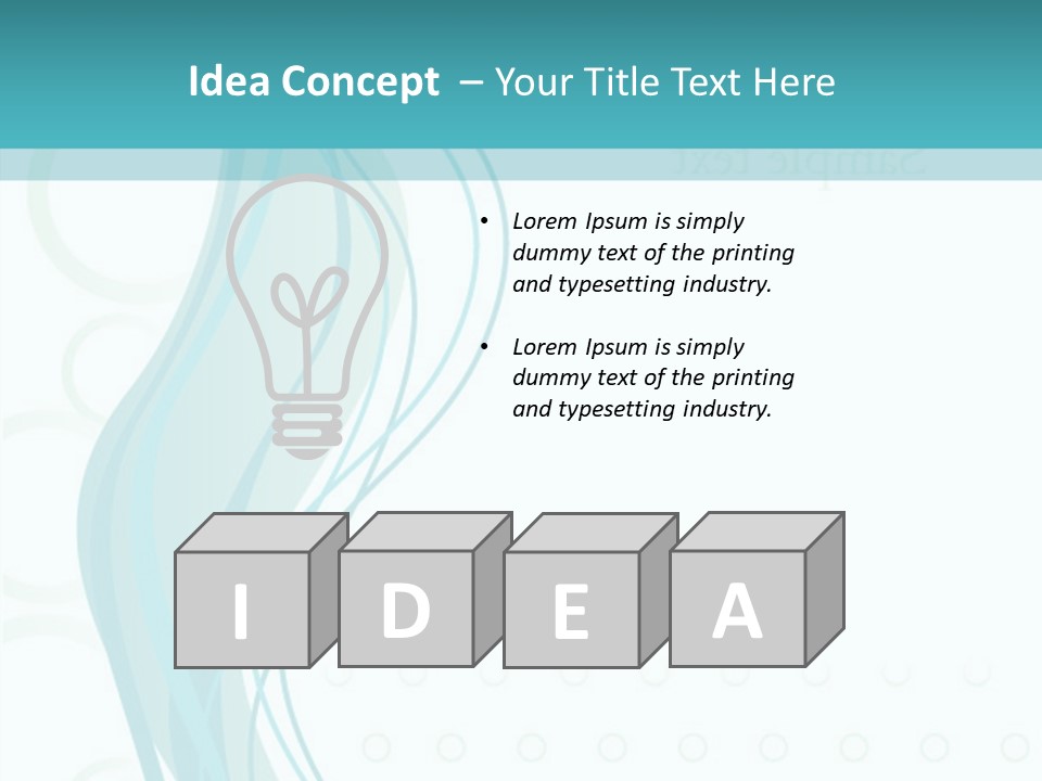 Message Blue Lined PowerPoint Template