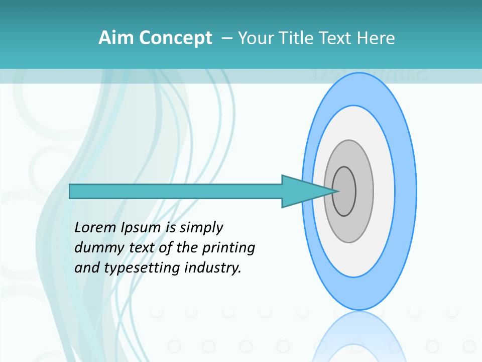 Message Blue Lined PowerPoint Template