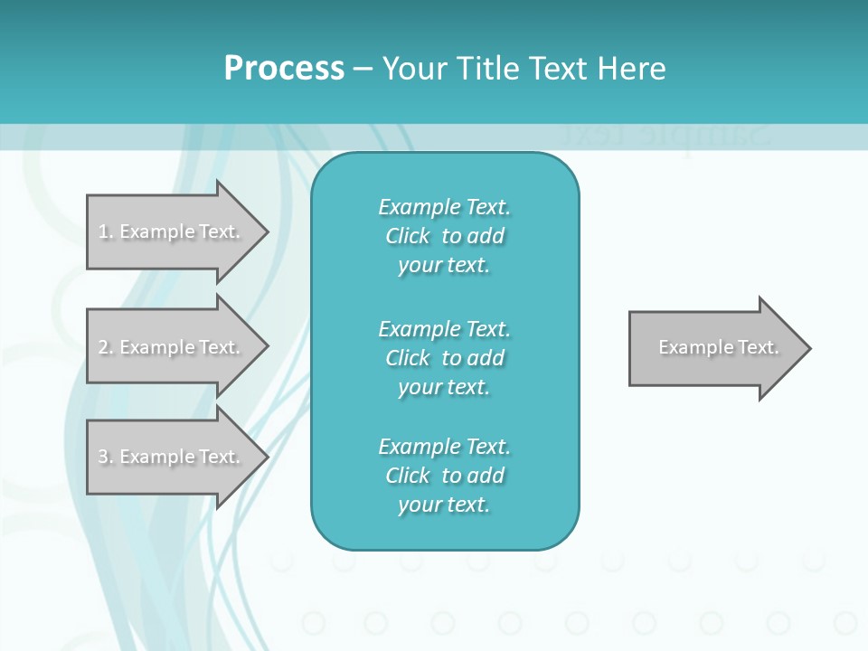 Message Blue Lined PowerPoint Template
