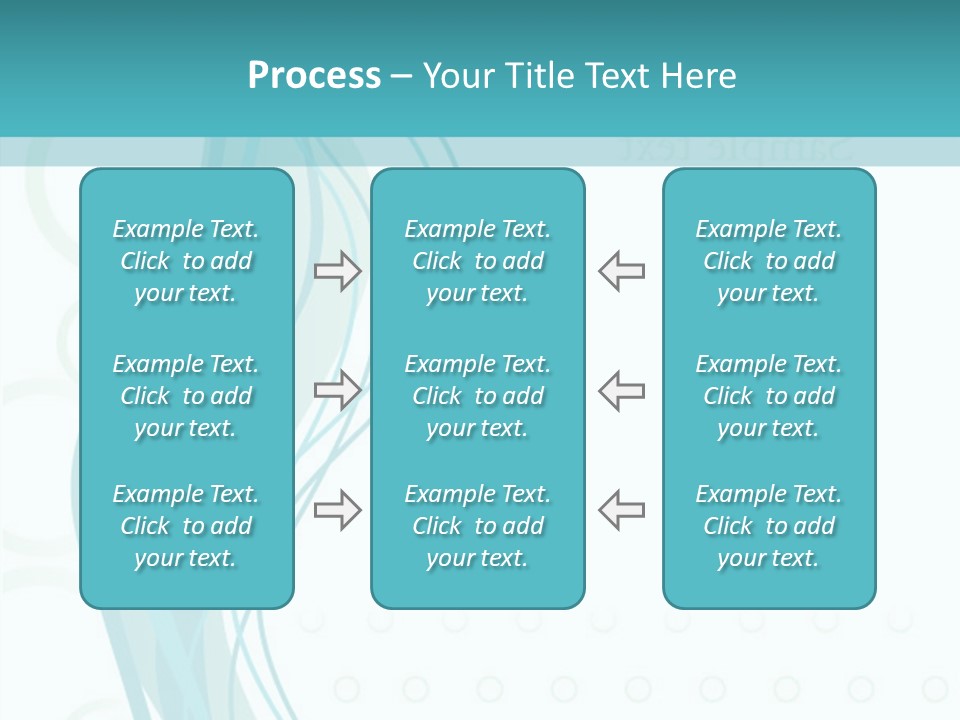 Message Blue Lined PowerPoint Template