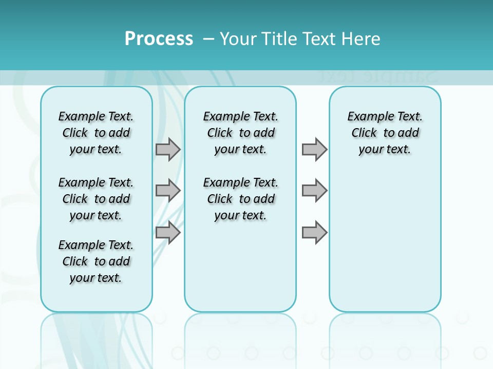 Message Blue Lined PowerPoint Template