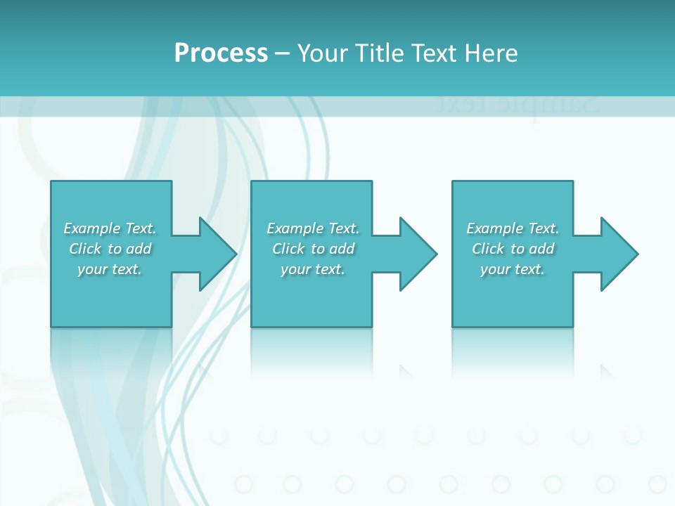 Message Blue Lined PowerPoint Template