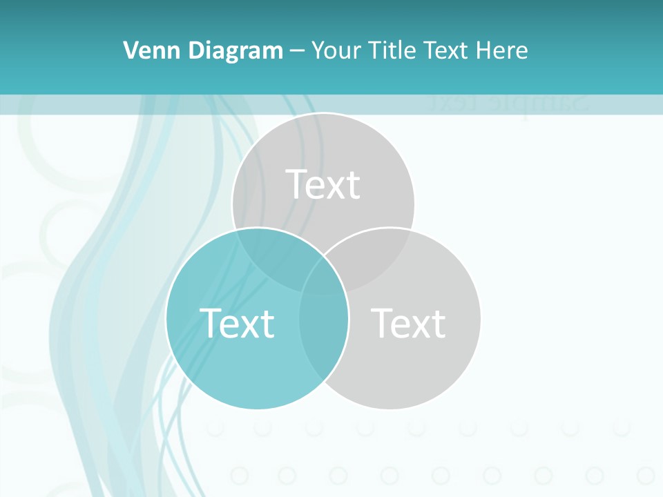 Message Blue Lined PowerPoint Template