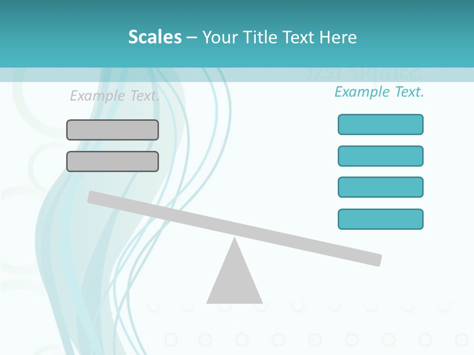 Message Blue Lined PowerPoint Template