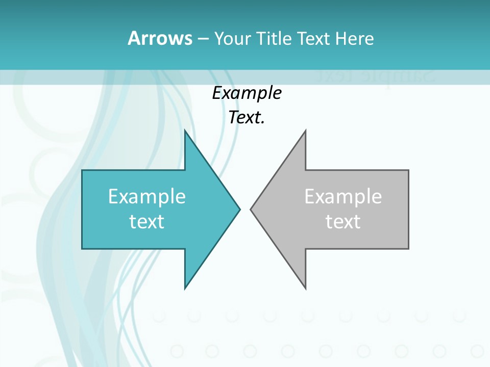 Message Blue Lined PowerPoint Template