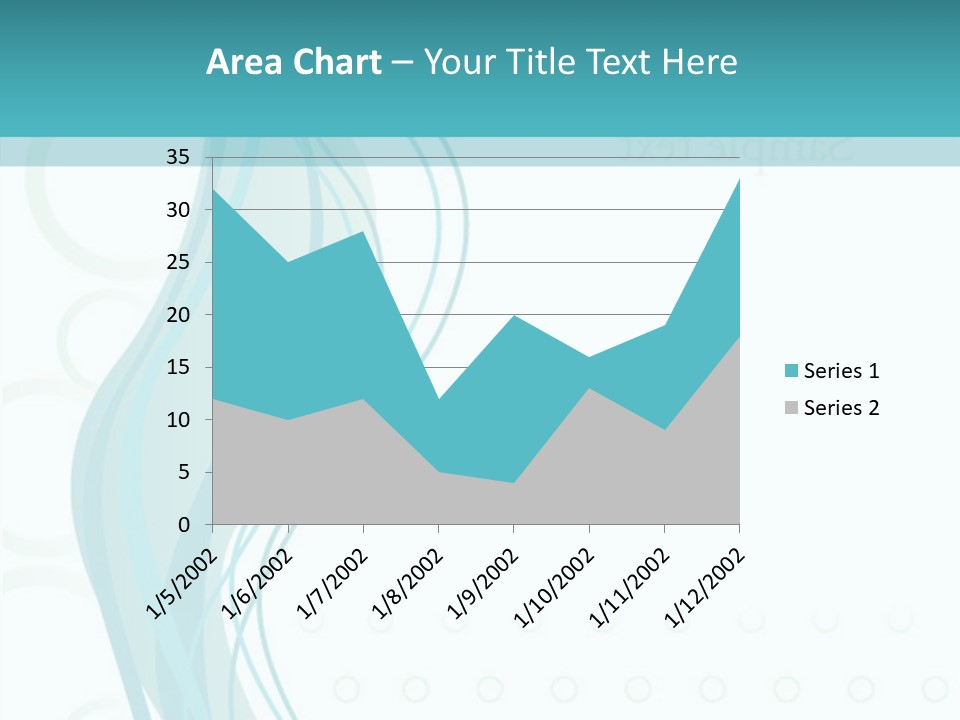 Message Blue Lined PowerPoint Template