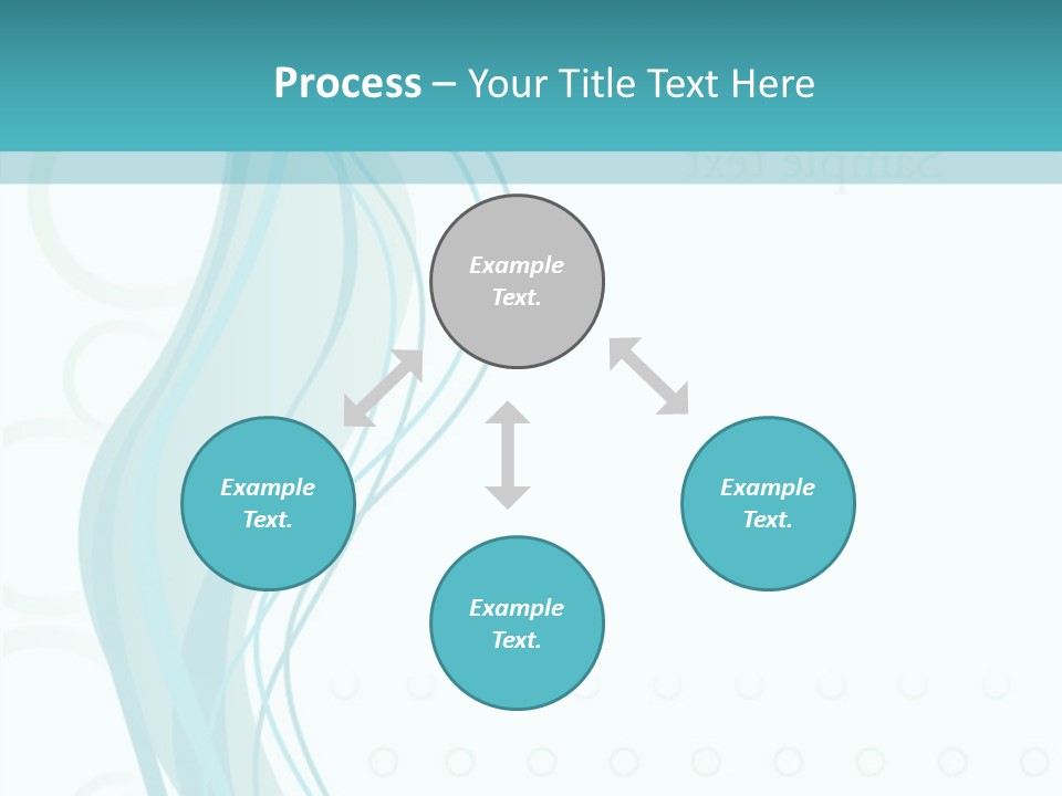 Message Blue Lined PowerPoint Template