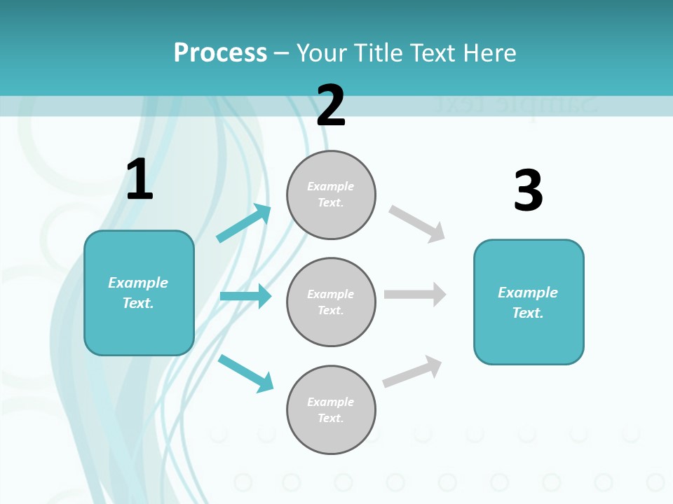 Message Blue Lined PowerPoint Template