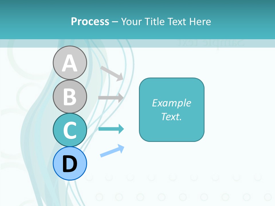 Message Blue Lined PowerPoint Template