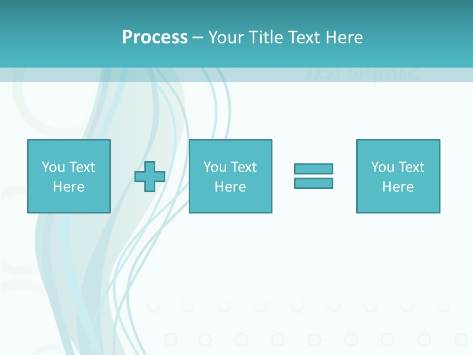 Message Blue Lined PowerPoint Template