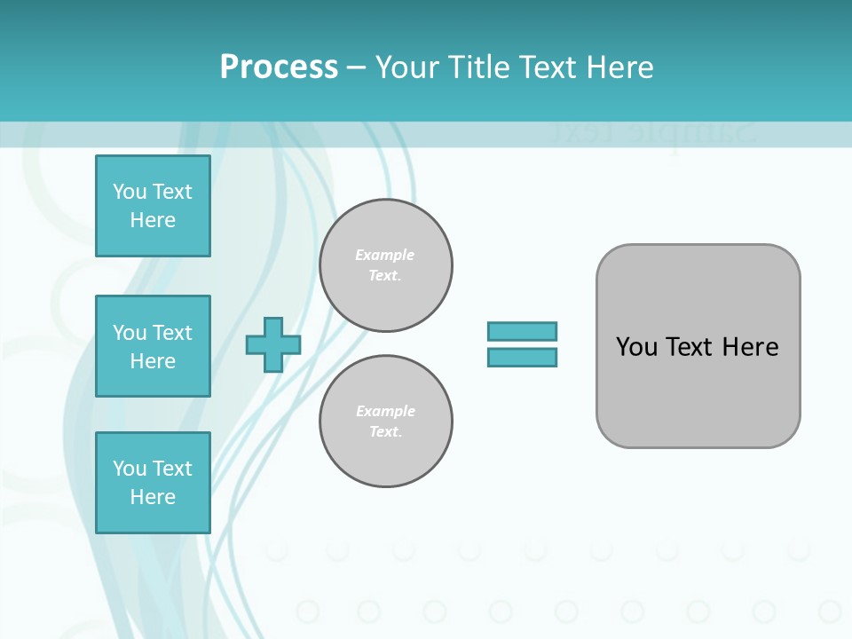 Message Blue Lined PowerPoint Template