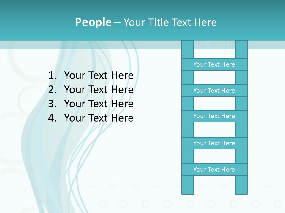 Message Blue Lined PowerPoint Template