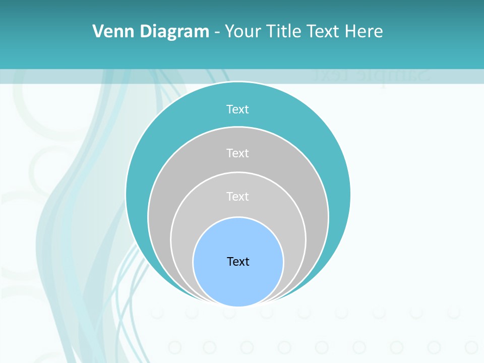 Message Blue Lined PowerPoint Template