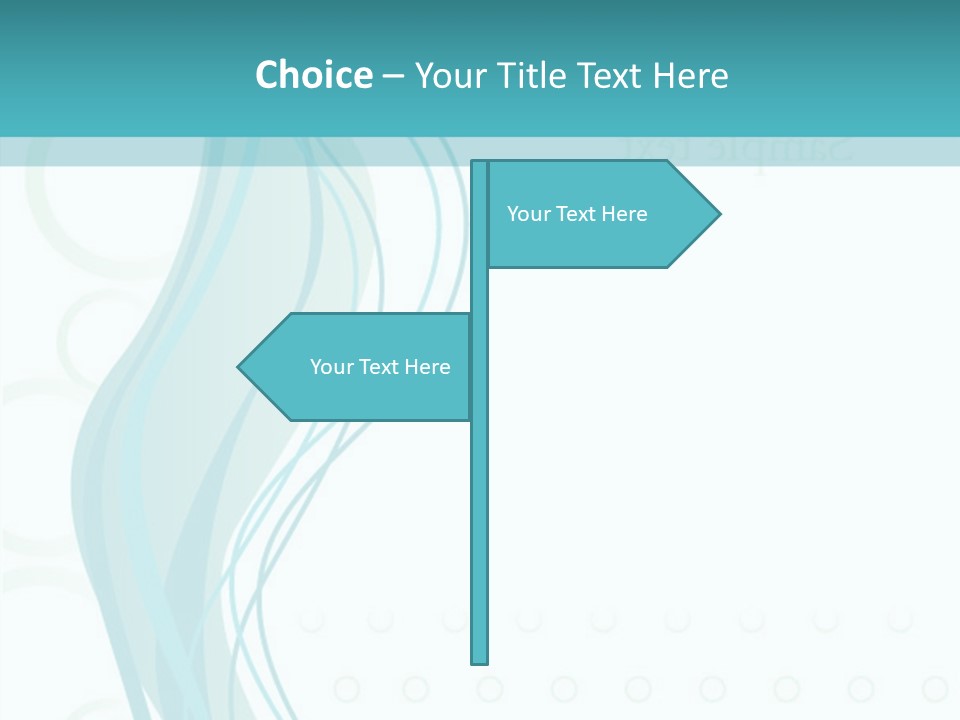 Message Blue Lined PowerPoint Template