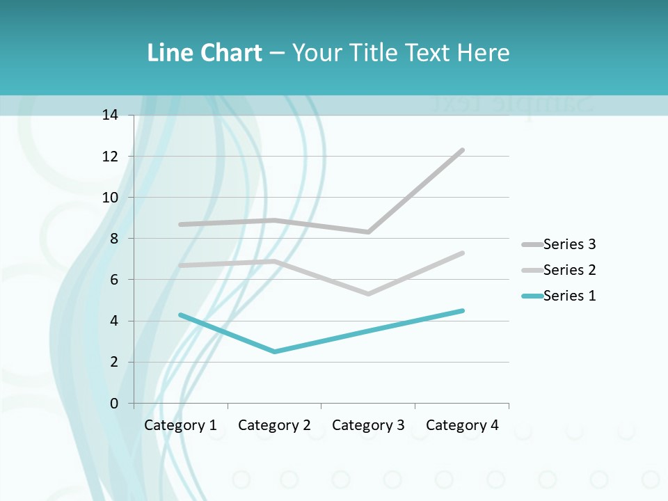 Message Blue Lined PowerPoint Template