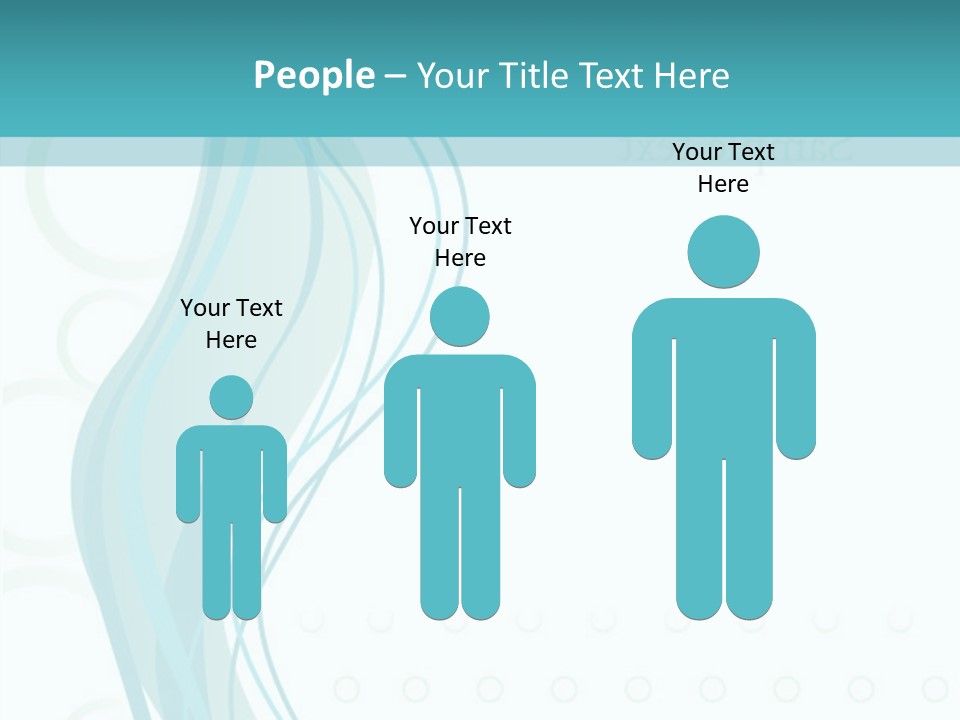 Message Blue Lined PowerPoint Template