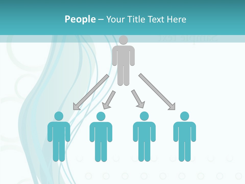 Message Blue Lined PowerPoint Template
