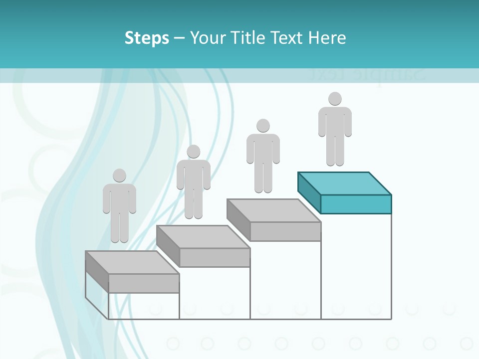 Message Blue Lined PowerPoint Template