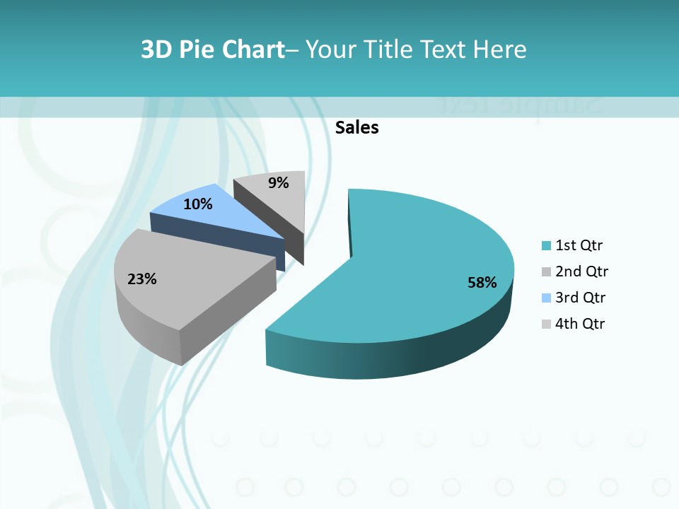 Message Blue Lined PowerPoint Template