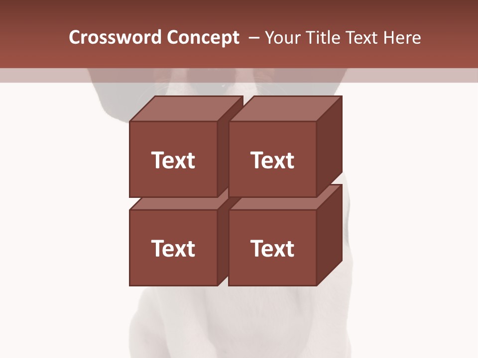 A Dog Sitting Down With His Tongue Out PowerPoint Template