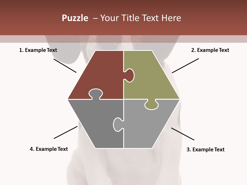 A Dog Sitting Down With His Tongue Out PowerPoint Template