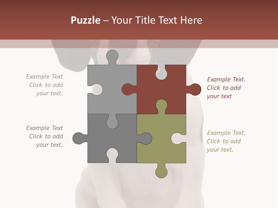 A Dog Sitting Down With His Tongue Out PowerPoint Template