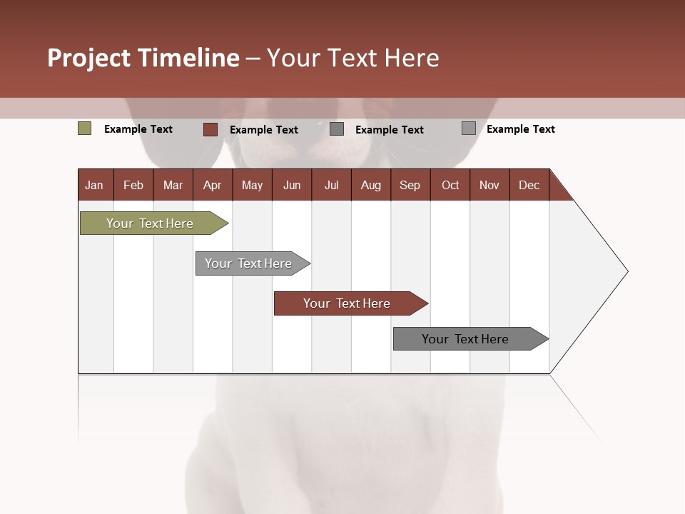 A Dog Sitting Down With His Tongue Out PowerPoint Template