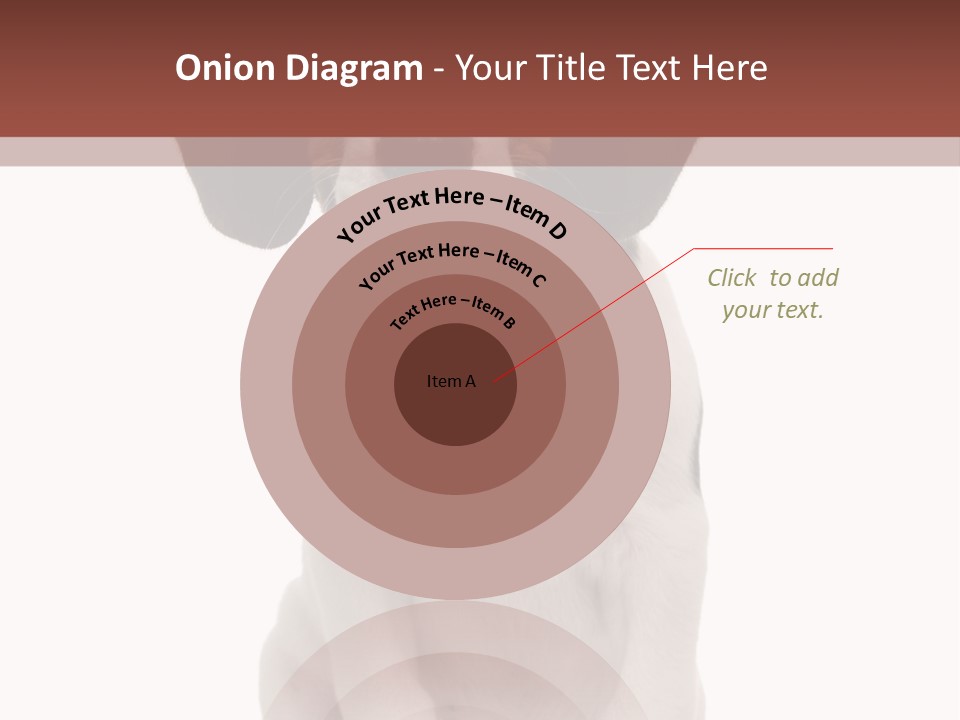 A Dog Sitting Down With His Tongue Out PowerPoint Template