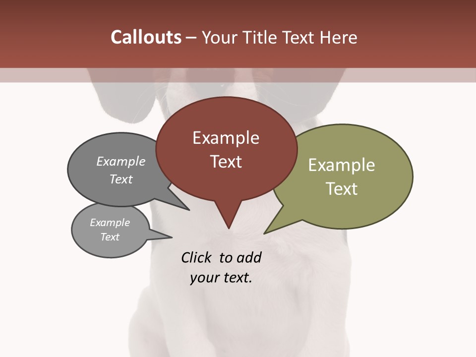 A Dog Sitting Down With His Tongue Out PowerPoint Template