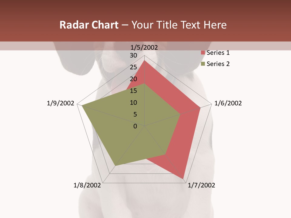 A Dog Sitting Down With His Tongue Out PowerPoint Template