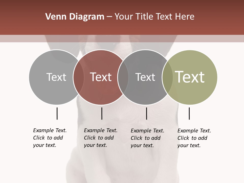 A Dog Sitting Down With His Tongue Out PowerPoint Template