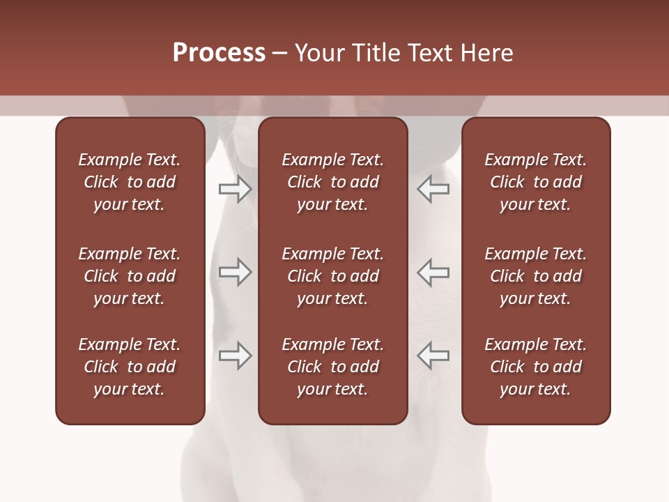 A Dog Sitting Down With His Tongue Out PowerPoint Template