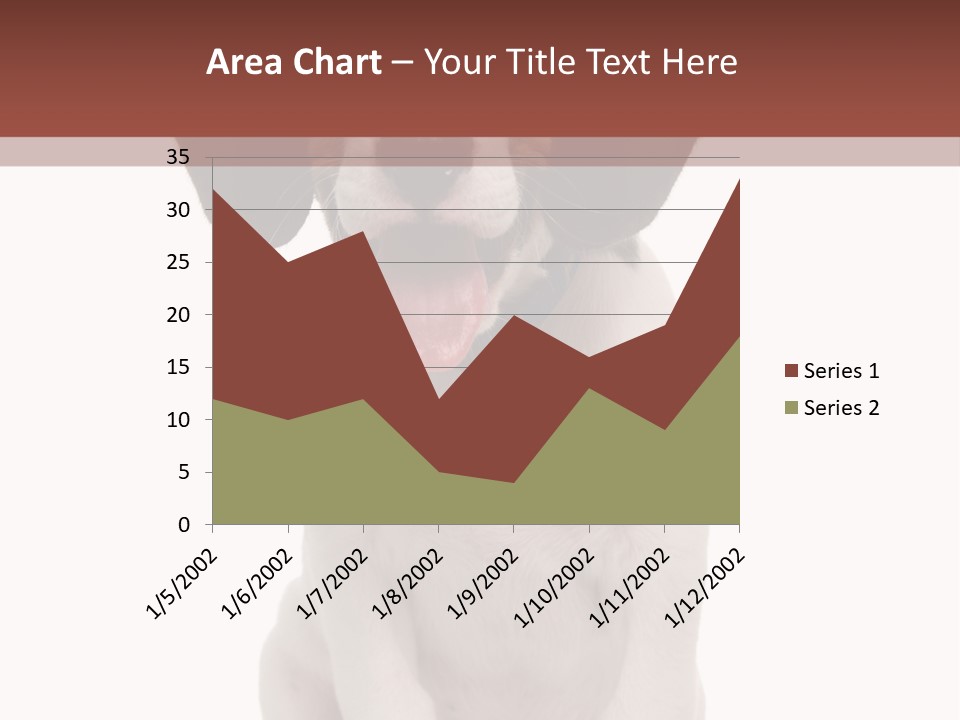 A Dog Sitting Down With His Tongue Out PowerPoint Template