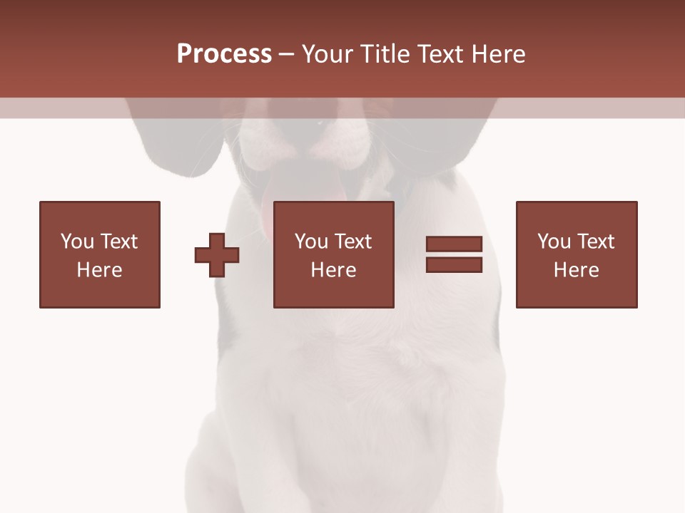 A Dog Sitting Down With His Tongue Out PowerPoint Template