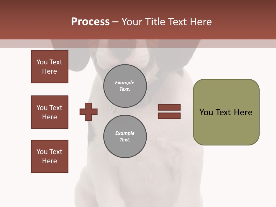 A Dog Sitting Down With His Tongue Out PowerPoint Template
