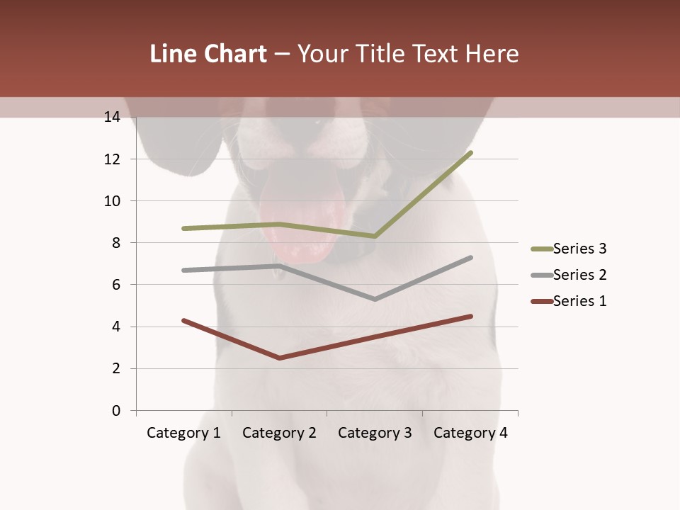 A Dog Sitting Down With His Tongue Out PowerPoint Template