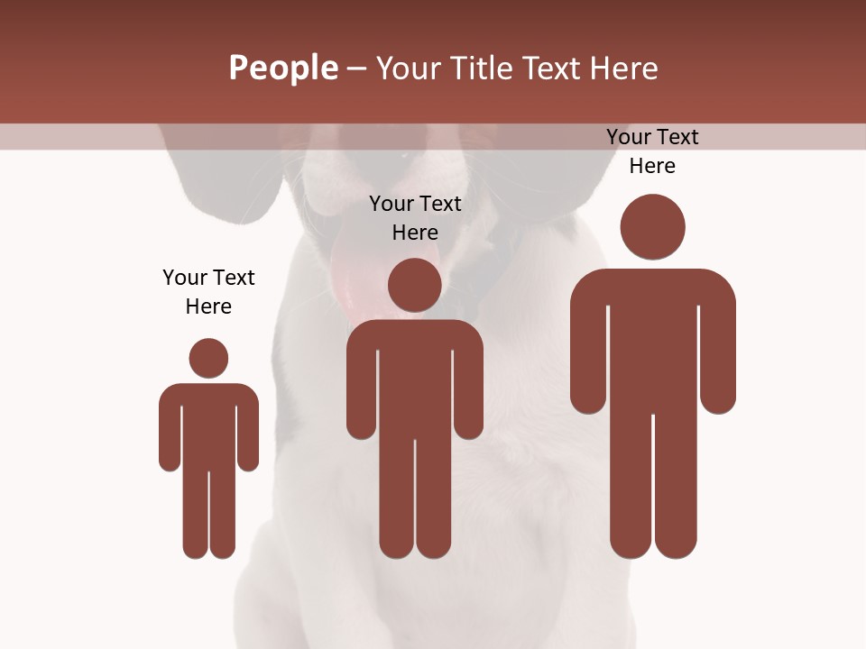 A Dog Sitting Down With His Tongue Out PowerPoint Template