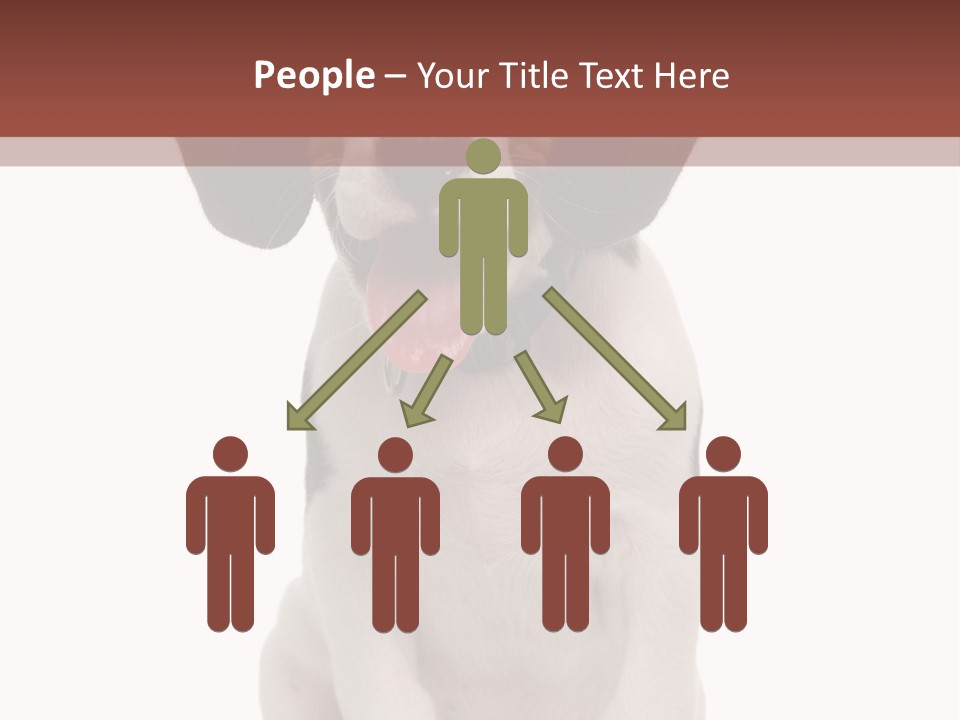 A Dog Sitting Down With His Tongue Out PowerPoint Template