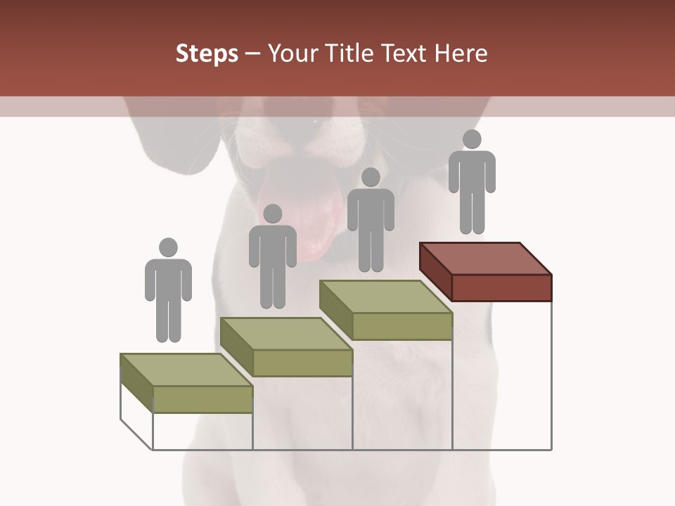 A Dog Sitting Down With His Tongue Out PowerPoint Template