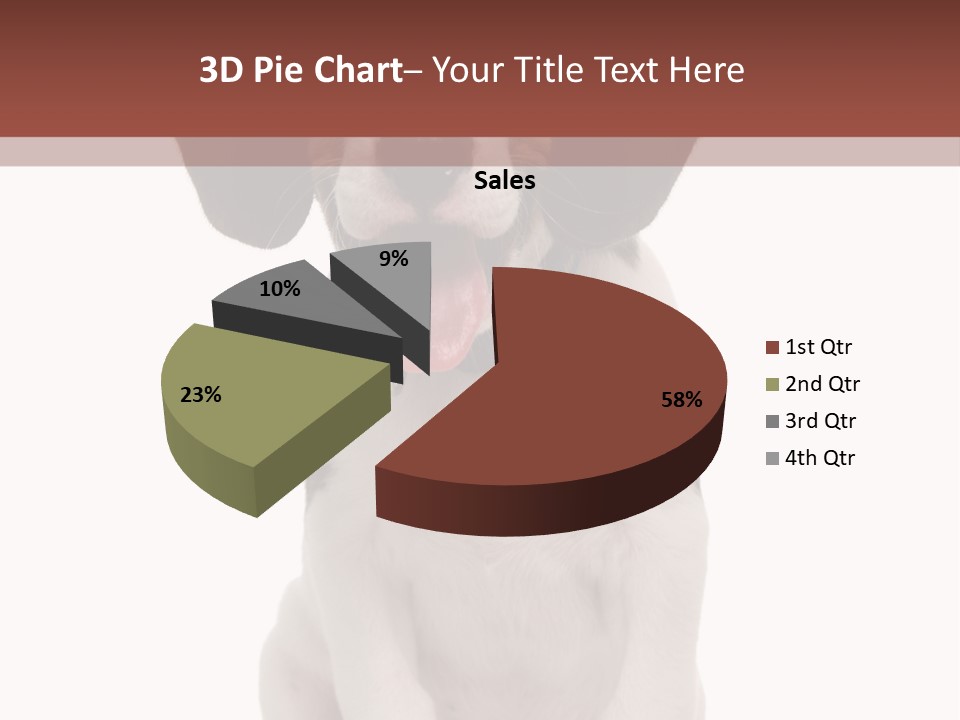 A Dog Sitting Down With His Tongue Out PowerPoint Template