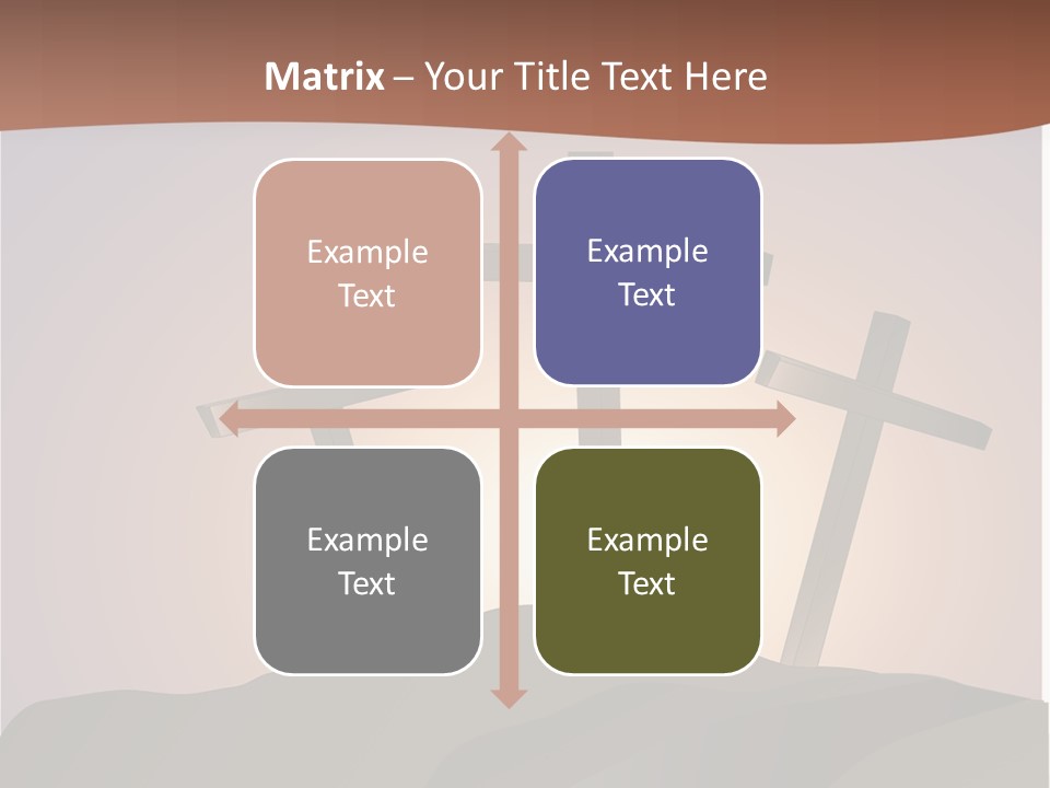 Crucifixion Hillside John PowerPoint Template