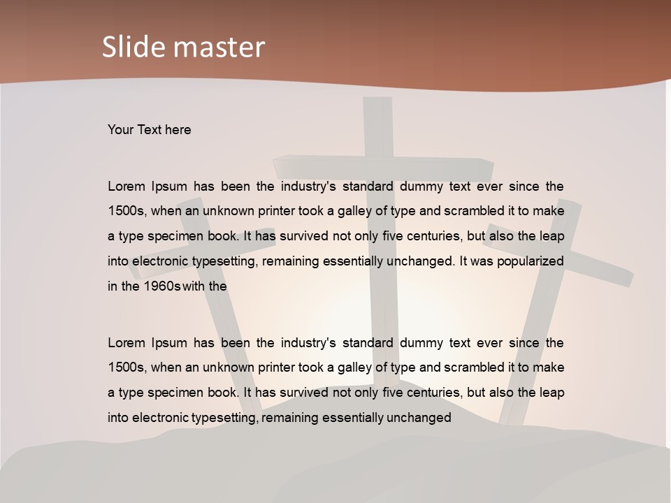 Crucifixion Hillside John PowerPoint Template