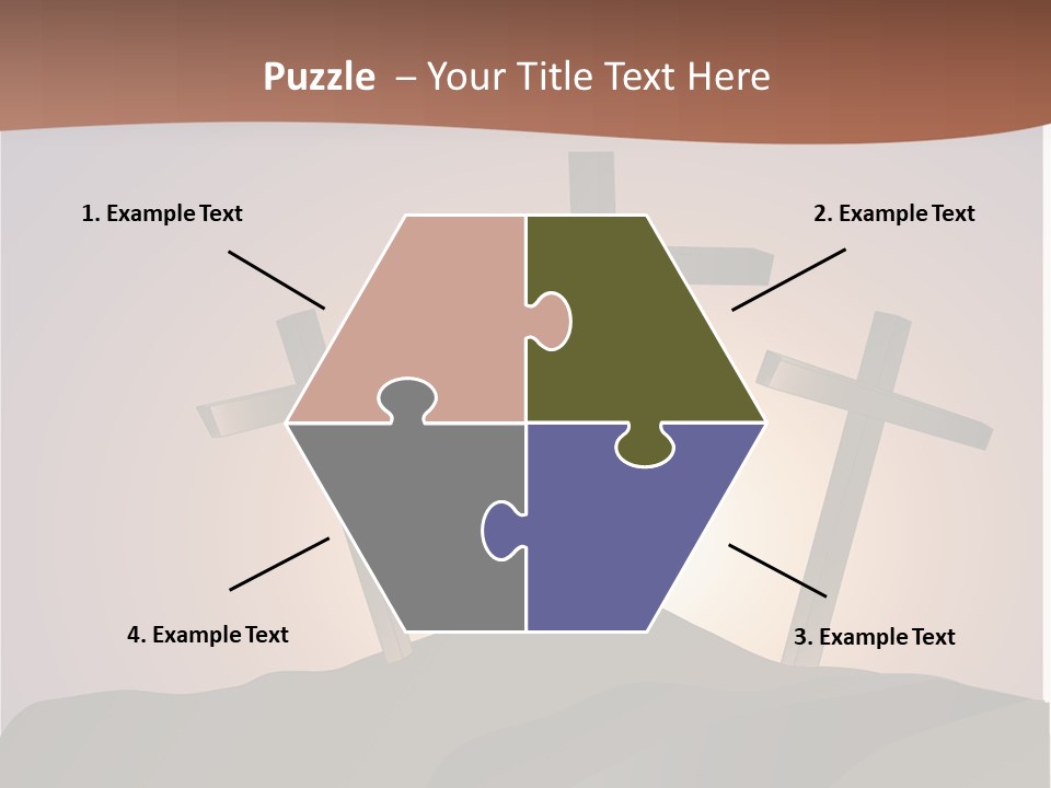 Crucifixion Hillside John PowerPoint Template