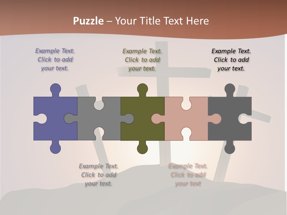 Crucifixion Hillside John PowerPoint Template