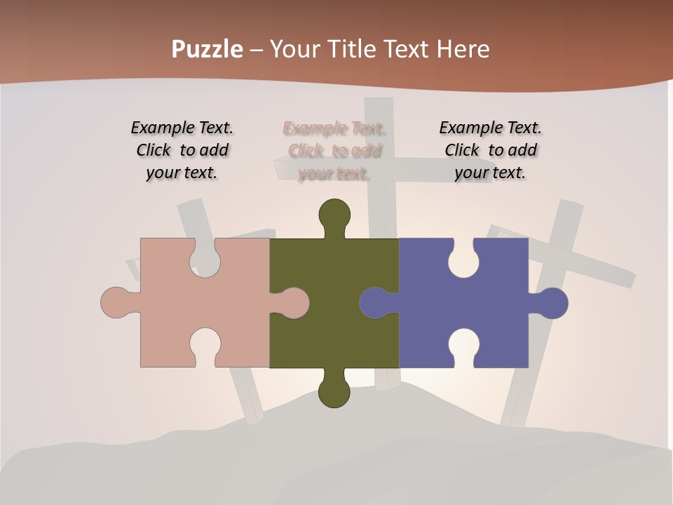 Crucifixion Hillside John PowerPoint Template