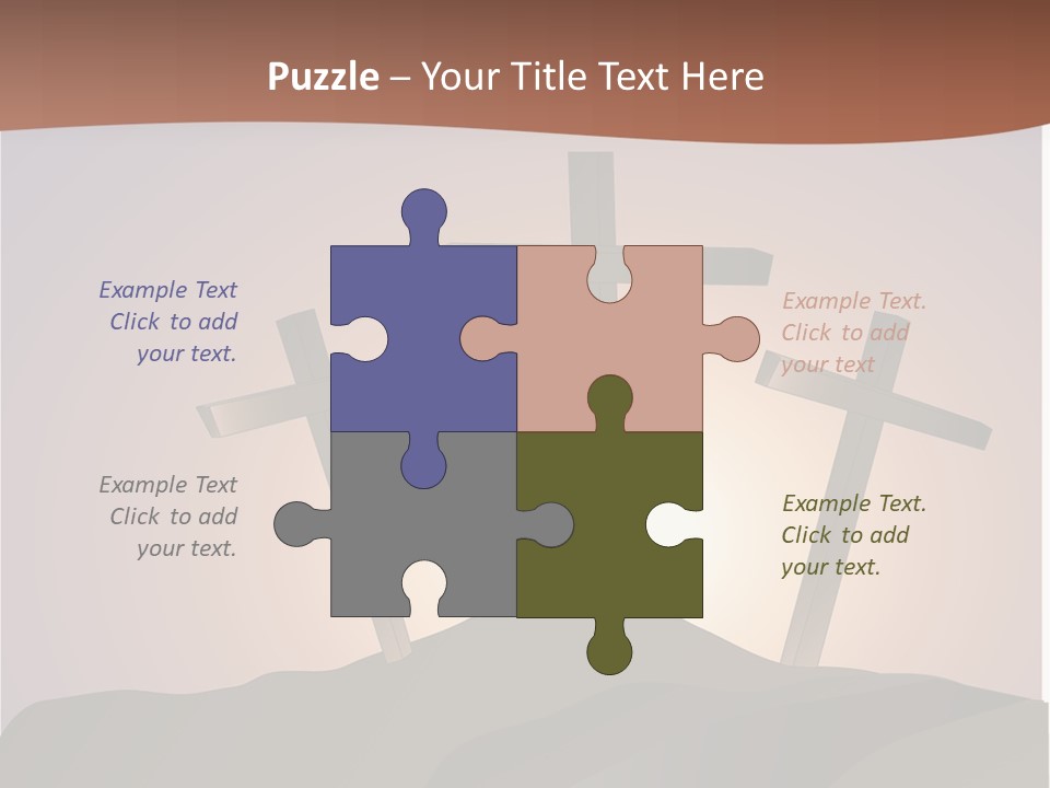 Crucifixion Hillside John PowerPoint Template